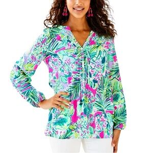 Lilly Pulitzer Harbour Island Tunic In Early Bloomer